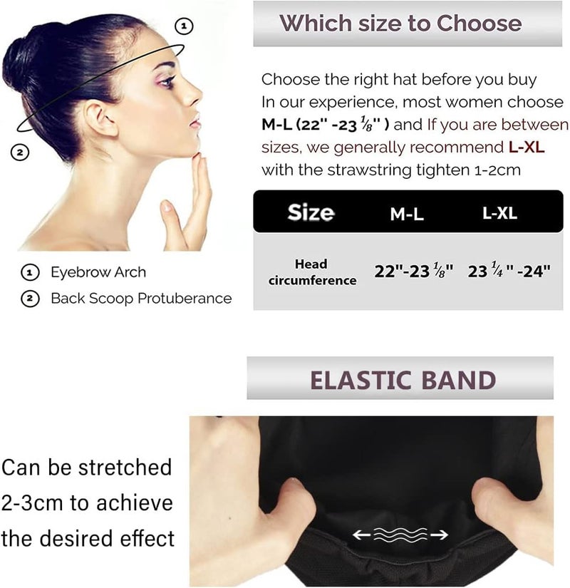 Ruphedy Newsboy Cap for Women Summer Chemo Headwear Hair Loss Cancer Hat with Brim - Image 3
